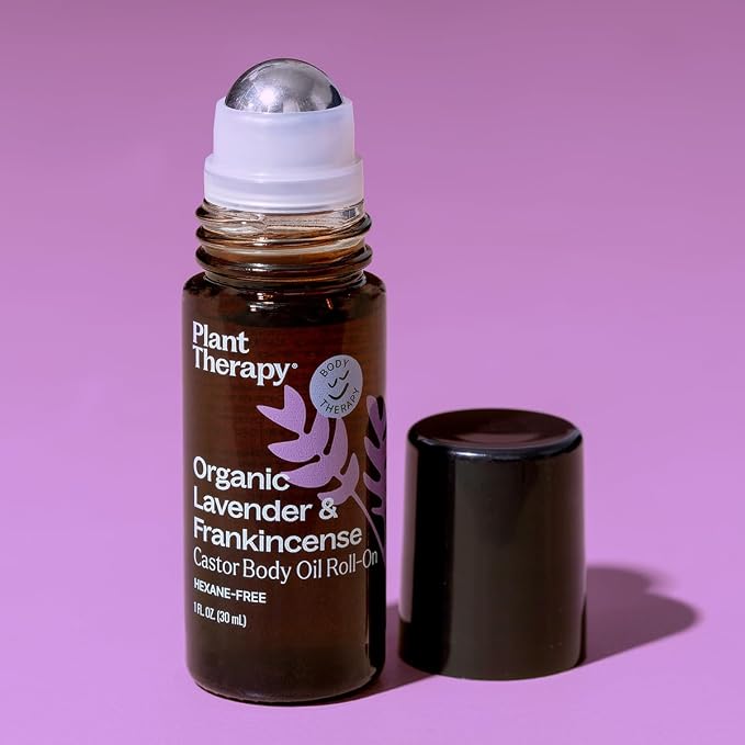 Plant Therapy Organic Lavender & Frankincense Castor Body Oil Roll-On 30 mL - Image 7