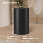 Waterless Essential Oil Diffuser, Rechargeable Cordless Scent Diffuser Machine - Image 3