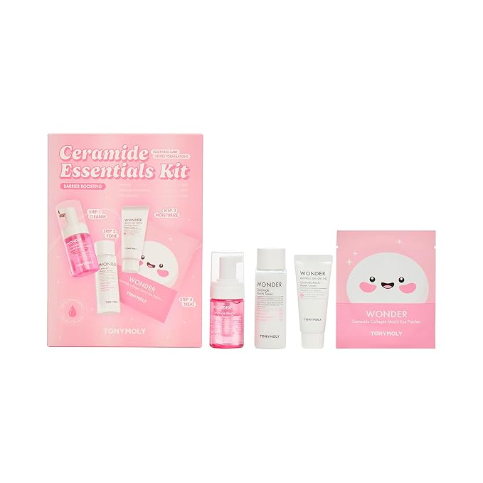 TONYMOLY Wonder Ceramide Mochi Essentials 4-Piece Skincare Set – Hydrating by TONYMOLY