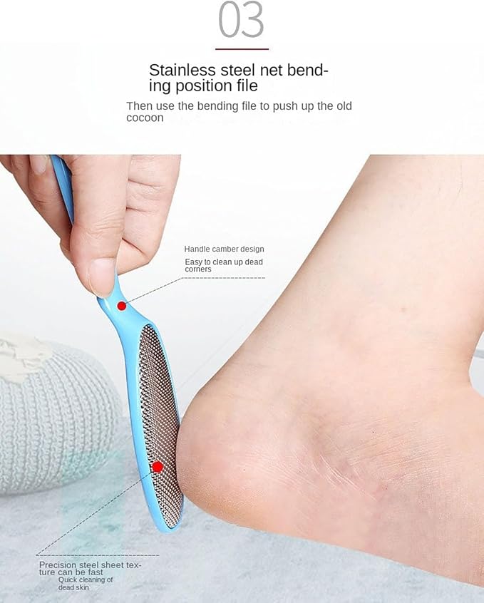 Professional Callus Remover & Foot File Set–Metal Surface Scraper - Image 4