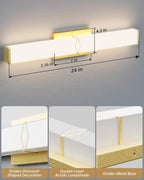 Bathroom Light Fixtures Over Mirror, Bathroom Vanity Light, 24inch Dimmable 25W - Image 4