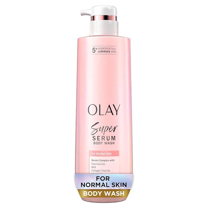 Olay Super Serum Body Wash for Normal Skin, 24hr Long Lasting Hydration by Olay
