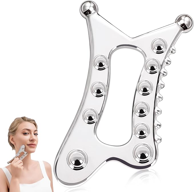 Metal Body Gua Sha Tool, 5 in 1 Muscle Scraper Tool, Lymphatic Drainage Massager by InfiniteRelax