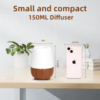 SEEDSEEL 150ML Rechargeable Battery Essential Oil Diffuser, Portable Cordless - Image 4