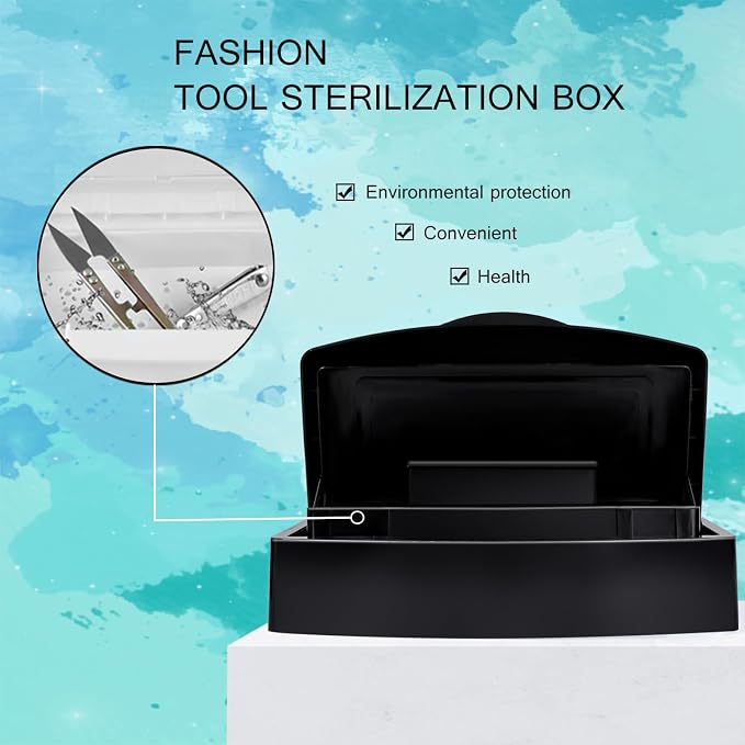 Nail Tool Sterilizer Box, Plastic Sterilizing Tray, The Disinfection Box - Image 2