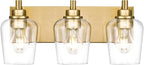 Bathroom Light Fixtures, 3-Light Modern Vanity Light by Metwet