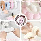 Tetizo Spa Headbands for Washing Face Wristband Set Sponge Makeup Skincare - Image 5
