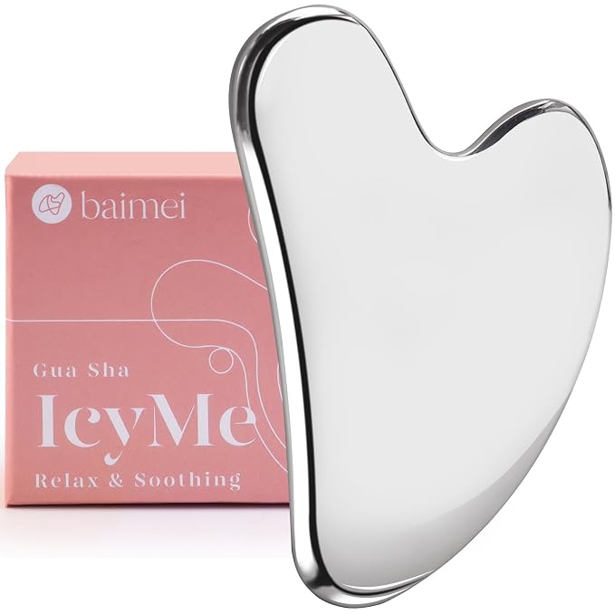 BAIMEI IcyMe Stainless Steel Gua Sha Facial Massager Tools |Relax Back Muscles by BAIMEI