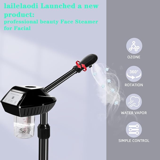 Facial Steamer on Wheels, Face Steamer - Image 5