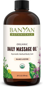 Banyan Botanicals Daily Massage Oil – Organic Ayurvedic Massage Oil – Balancing by BanyanBotanicals