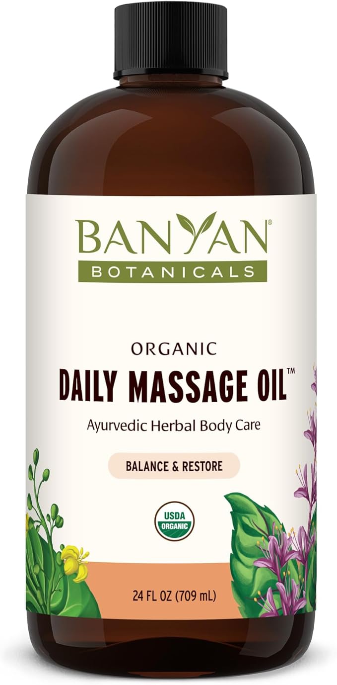 Banyan Botanicals Daily Massage Oil – Organic Ayurvedic Massage Oil – Balancing by BanyanBotanicals