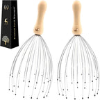 USAGA 28 Finger Head Scratcher, Head Massager, Scalp Massager, Stocking by USAGA