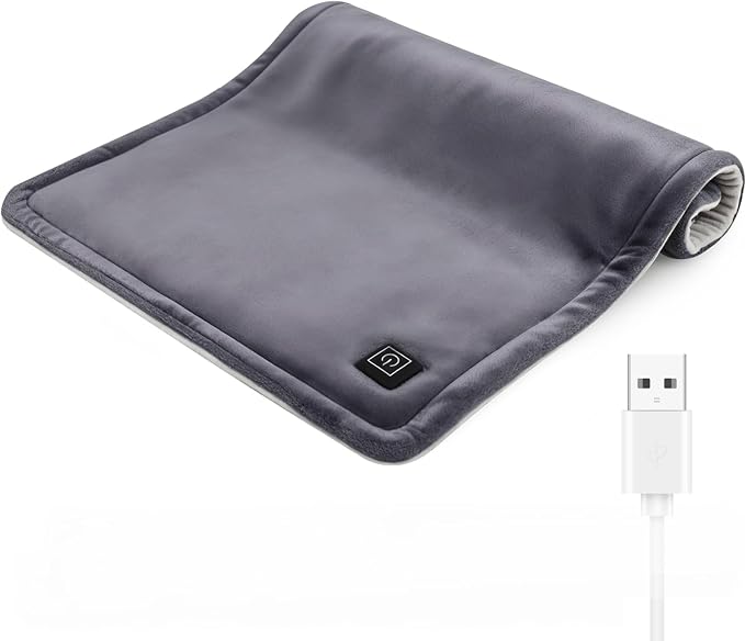 USB Heating Pad for Travel Warmth Outdoors, 5V Small Heated Pad FSA Eligible by Comfheat