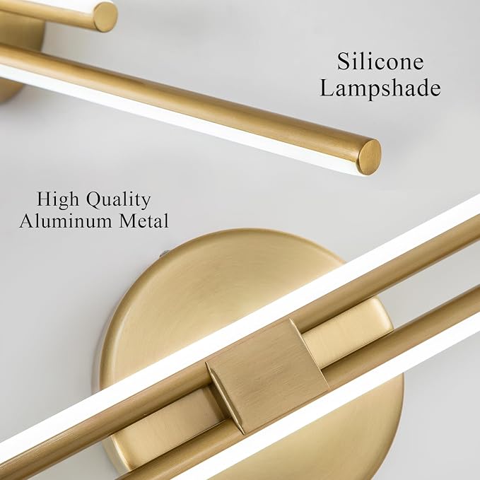 EDISLIVE Dimmable Modern LED Vanity Light Fixtures Bathroom Vanity Wall Lighting - Image 4