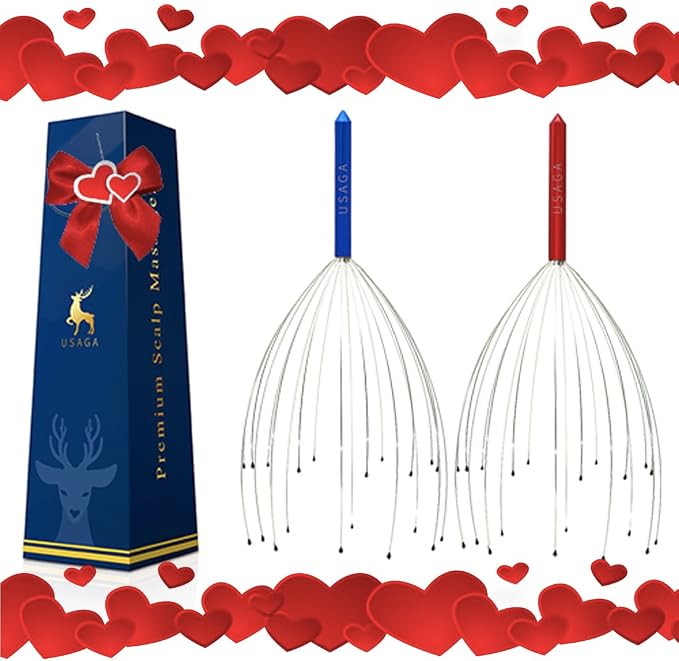 USAGA Head Massager Scalp Massager 20 Fingers Head Scratcher, Stocking Stuffers - Image 5