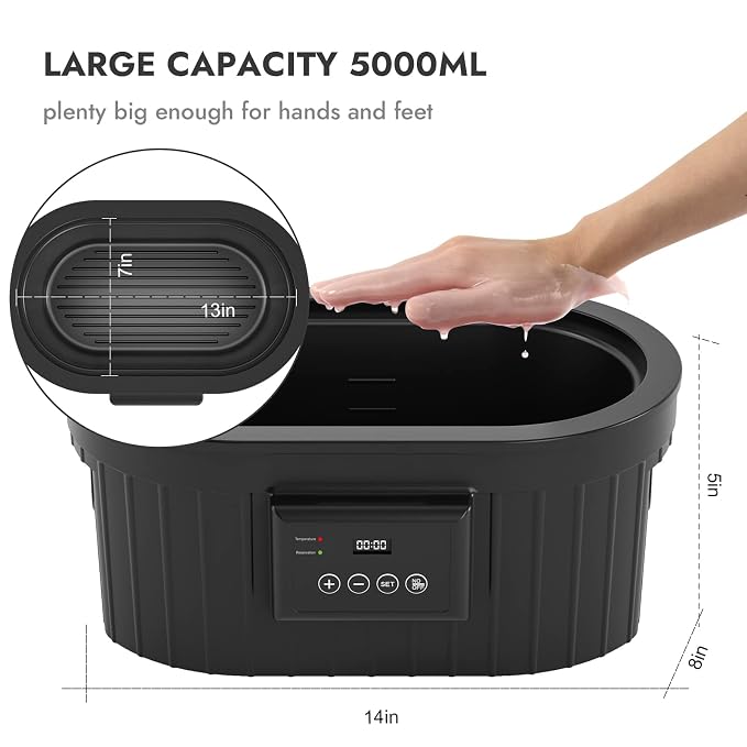Paraffin Wax Machine for Hand and Feet, Waxkiss 5000ml Paraffin Bath - Image 3
