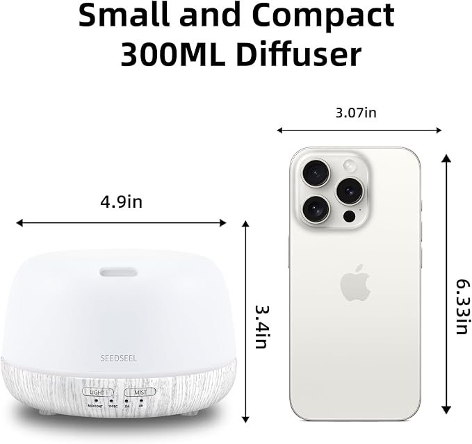 SEEDSEEL 300ML Essential Oil Diffuser - Image 2