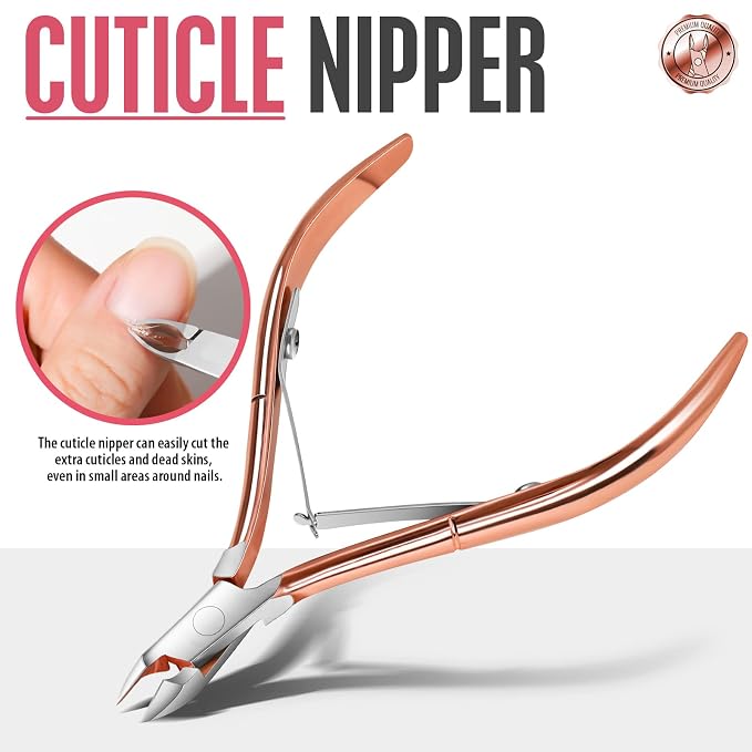 FANDAMEI Nail Care Kit, Nail Cuticle Nippers, Ingrown Toenail Tools Kit - Image 3