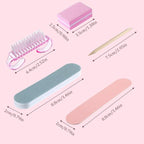 6 Set Disposable Manicure Kit Salon Supplies Press On Nail Tool Kit - Image 2