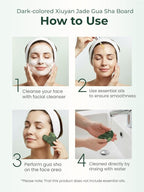 Gua Sha Facial Tools, Natural Jade Stone Guasha Tool - Image 5