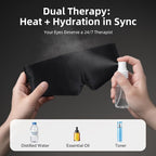 MUSICOZY Heated Eye Mask for Dry Eyes, Silk Warm Compress - Image 9