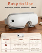 Pinailon Eye Massager with Heat, Massaging Eye Mask with Heating & Music - Image 6