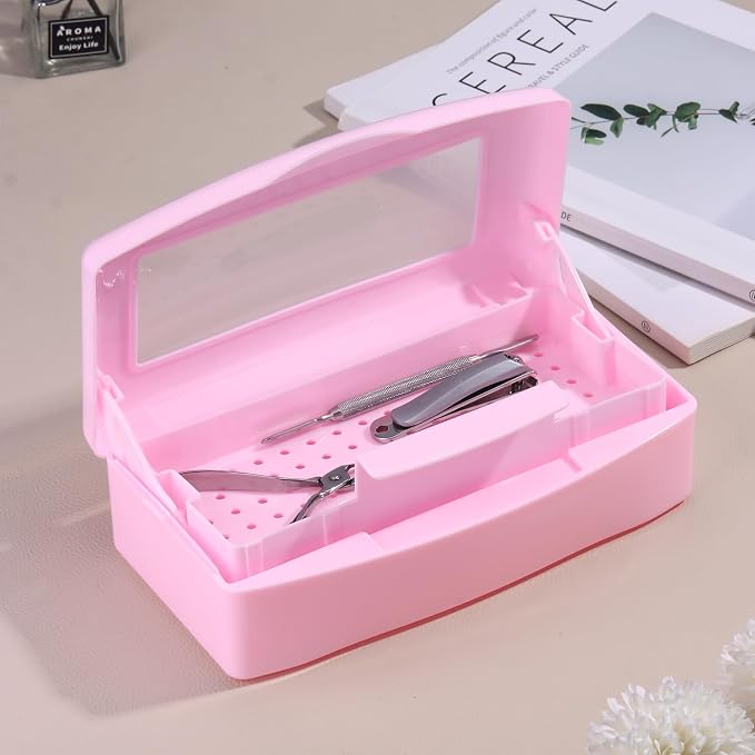 Nail Tool Sterilizer Box Plastic Disinfectant Container - Image 5