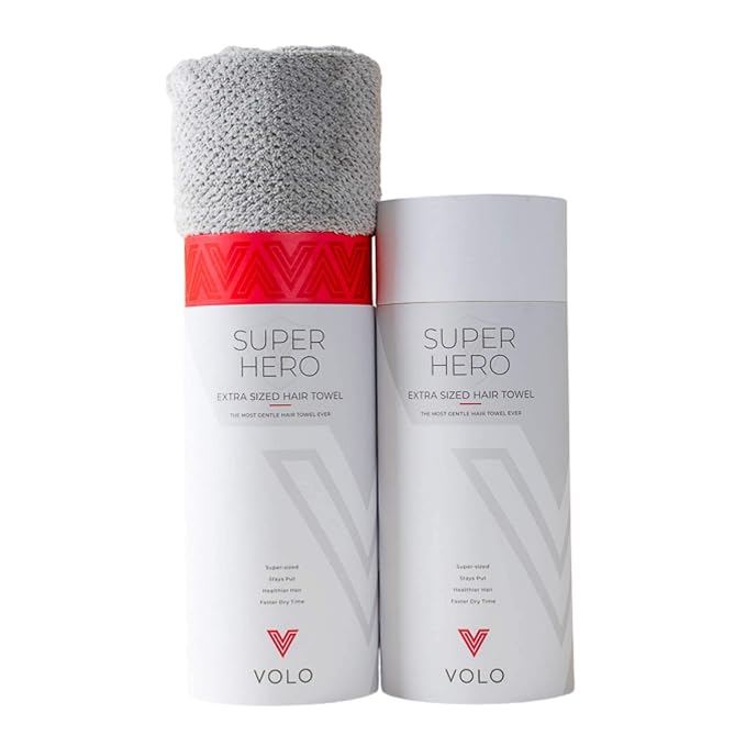 VOLO Super Hero XL Hair Towel | Super Absorbent Quick Dry Nanoweave | Reduces - Image 4