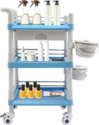Salon Storage Cart, 3 Tier Rolling Beauty Organizer by MUSESPANI