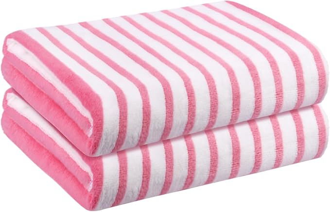JML Microfiber Bath Towels Set, 2 Pack, Absorbent Quick Drying Beach Towel - Image 3