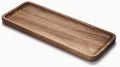 Bathroom Vanity Tray, Acacia Wood Counter Tray, Toilet Tank Tray, Appetizer by YANGQIHOME