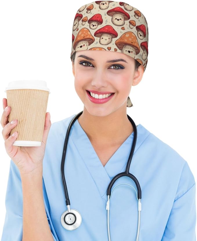 Alligator Ice Cream Working Cap, Scrub Cap - Image 6