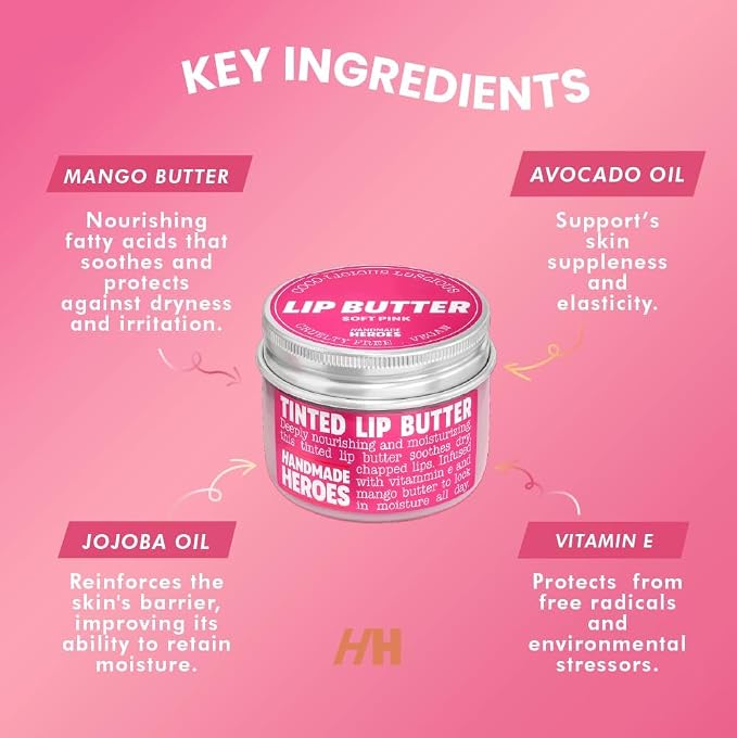 100% Natural Tinted Lip Butter Sleeping Lip Mask Clean Petroleum Free Lip - Image 3