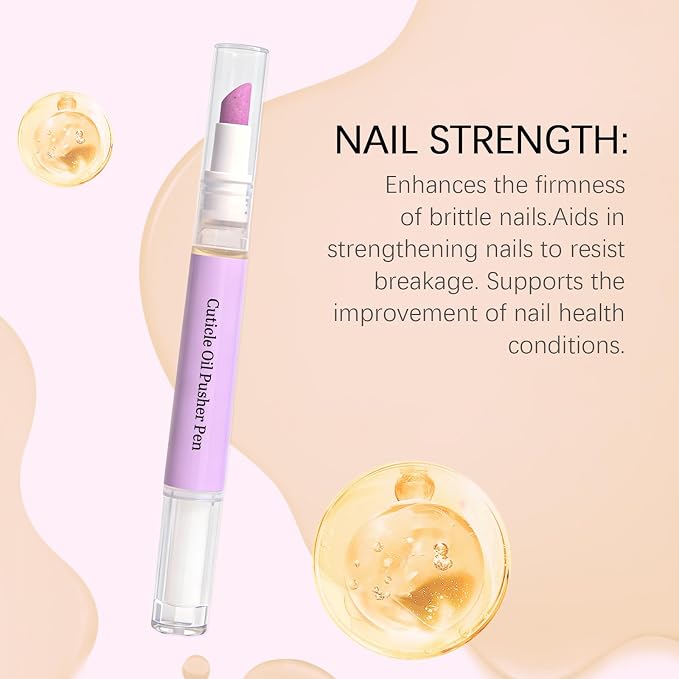 Ceramic Nail Polish Brush Pen, 2-In-1 Nail Cuticle Care Oil Pen, Nail Care Tool - Image 2