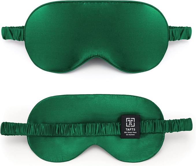 TAFTS Silk Sleep Mask - 22mm 100% Pure Mulberry 6A Silk & Blindfold by Tafts