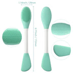 Silicone Brushes, Double-Ended Silicone Face Mask Brush, Facial Cleansing Brush - Image 2
