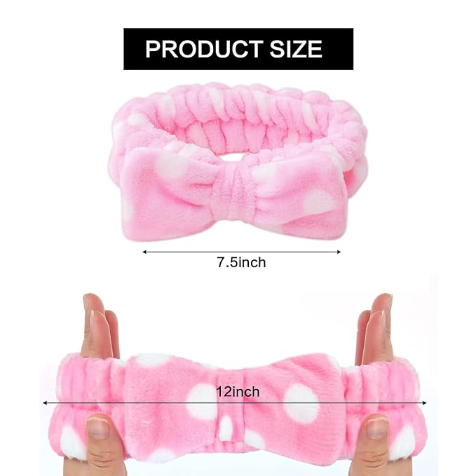 25 Pcs Pink Spa Headband Bulk Set - Image 2