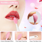 5PCS Silicone Scrubber Set, Lip Scrub Brush, Silicone Face Cleansing Brush - Image 4