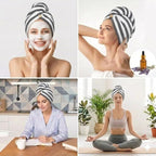 3 Pack Microfiber Hair Towel Wrap - Image 7