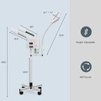 Paddie Professional 3 in 1 Facial Steamer on Wheels - Image 9