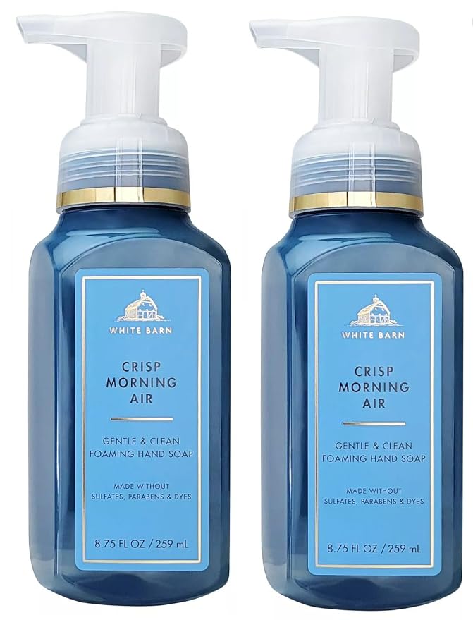 Bath and Body Works 2 Pack Crisp Morning Air Gentle Foaming Hand Soap. 8 Oz - Image 2