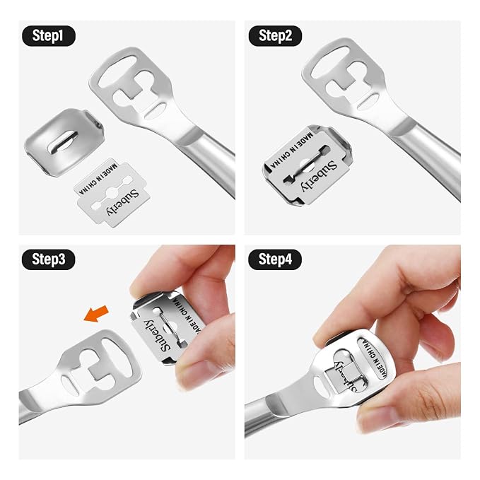 50 Pieces Callus Shaver Replacement Blades Corn Plane Stainless Steel Blades - Image 4