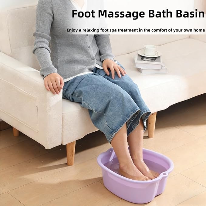 Ytterbium Foot Soaking Bath Basin, Large Massage Foot Soaking Tub, Plastic Home - Image 5