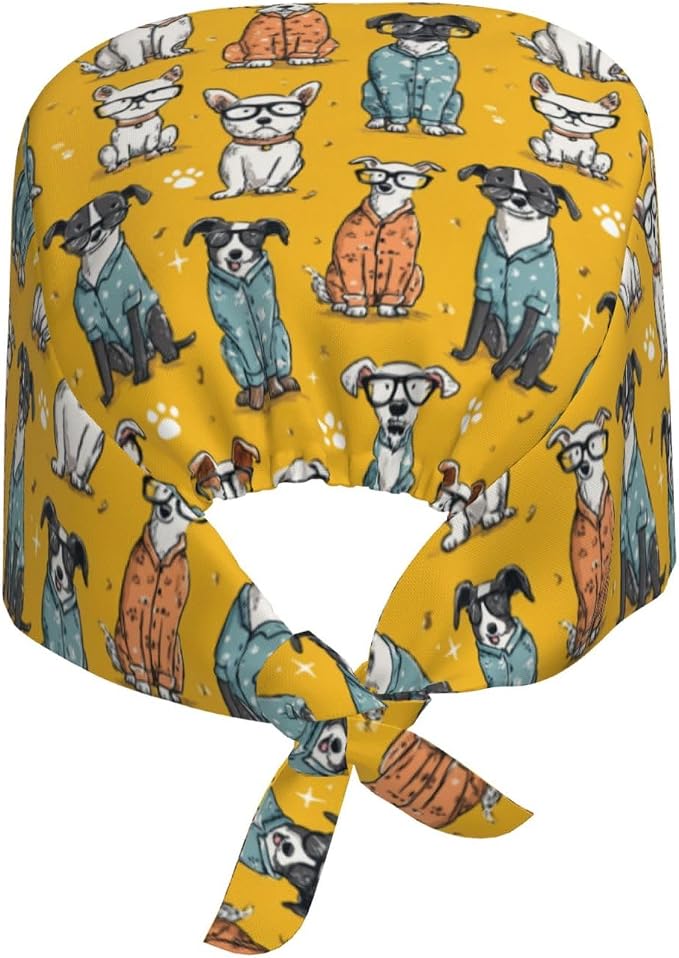 Alligator Ice Cream Working Cap, Scrub Cap - Image 2