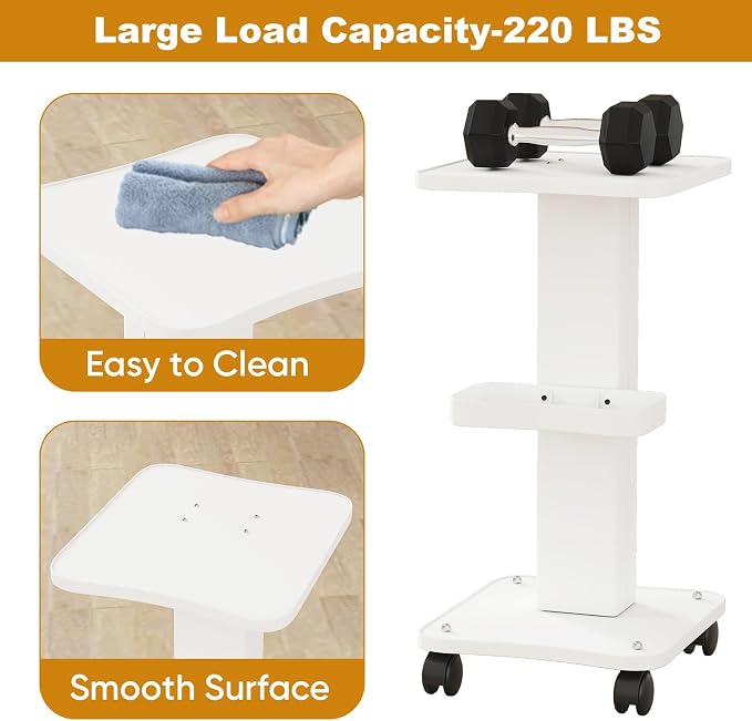 uyoyous 3 Tier Esthetician Rolling Cart - Image 4