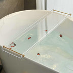 Acrylic Bathtub Tray Caddy, Luxury Bathroom Organizer Tablet Holder SHUNLI by SHUNLI