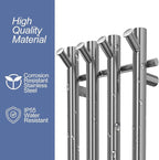 Electric Heated Towel Rack Warmer, Wall Mounted, Stainless Steel, 4 Bar - Image 7