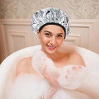 2 Pcs Aluminum Foil Deep Conditioning Hair Cap Reusable Heat Cap - Image 5