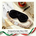 MATASSE 100% Mulberry Silk Sleep Mask 22 Momme Grade 6A -3D Contoured Eye Mask - Image 2