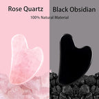 Gua Sha Facial Tools 2 Pack, Natural Jade Guasha Tool - Image 3
